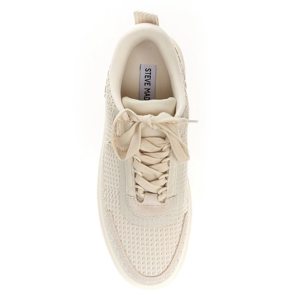 NIB Steve Madden Women’s Charlie Woven Platform Sneakers in size 7.5 - Picture 4 of 11
